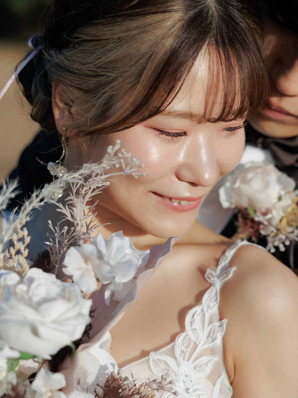濡れ艶メイク×羊ヘアー | デコルテフォトグラフィー | 前撮り・フォトウェディング