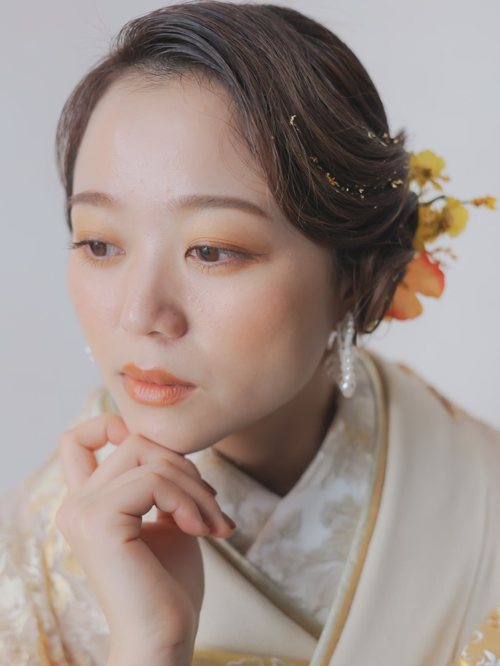 和装ヘアスタイル | デコルテフォトグラフィー | 前撮り・フォトウェディング