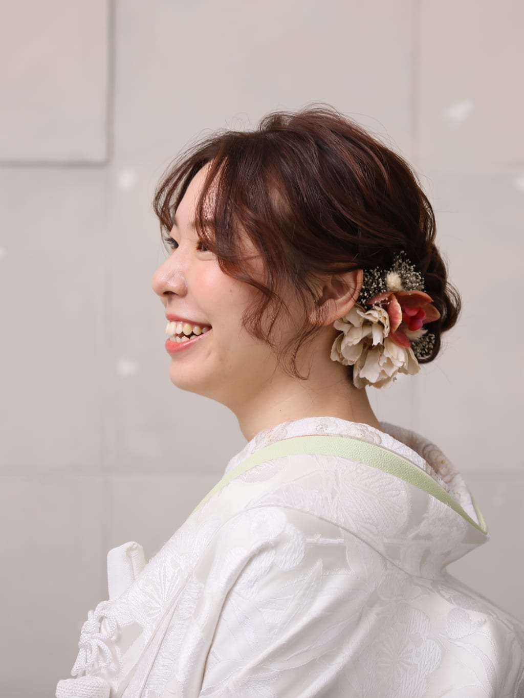 和装ヘアスタイル | デコルテフォトグラフィー | 前撮り・フォトウェディング