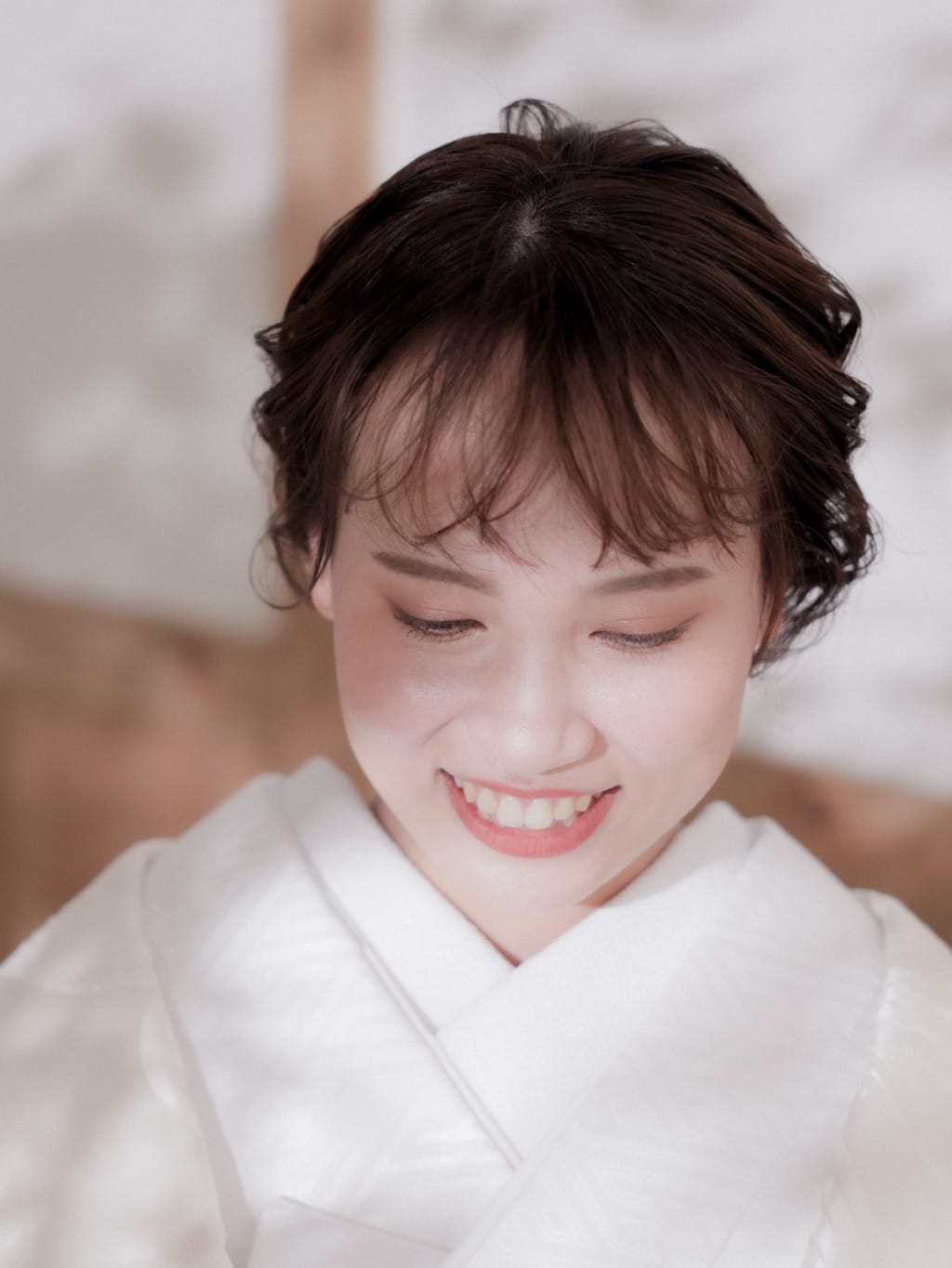 ルーズシニヨン デコルテフォトグラフィー 前撮り・フォトウェディング