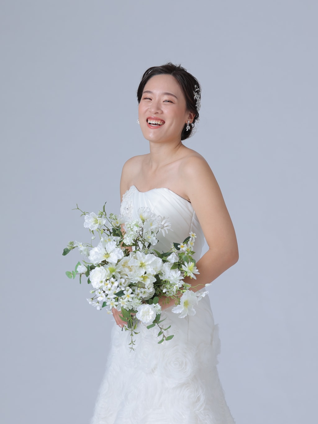 洋装ヘアスタイル | デコルテフォトグラフィー | 前撮り・フォトウェディング