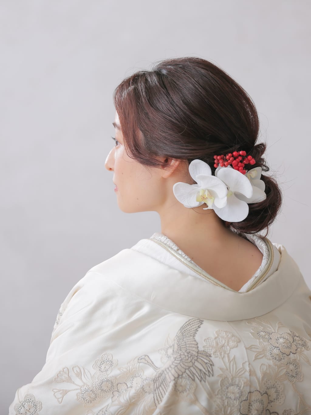 和装ヘアスタイル | デコルテフォトグラフィー | 前撮り・フォトウェディング