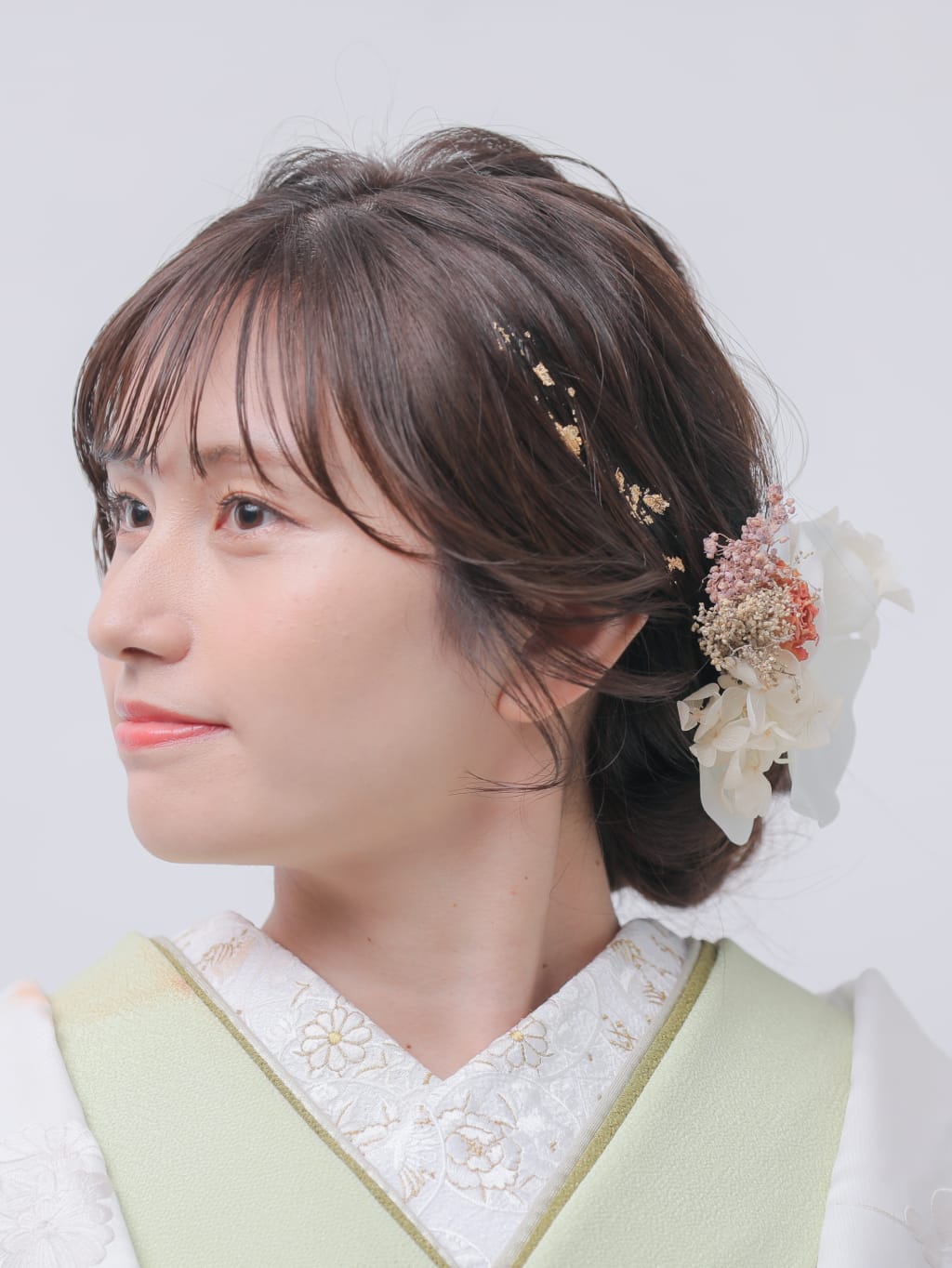 和装シニヨン | デコルテフォトグラフィー | 前撮り・フォトウェディング