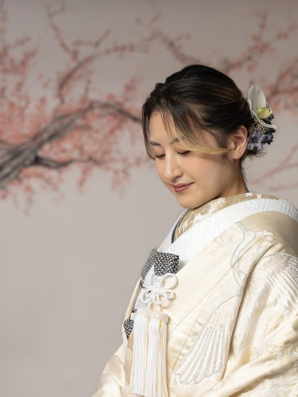 和装シニヨン | デコルテフォトグラフィー | 前撮り・フォトウェディング