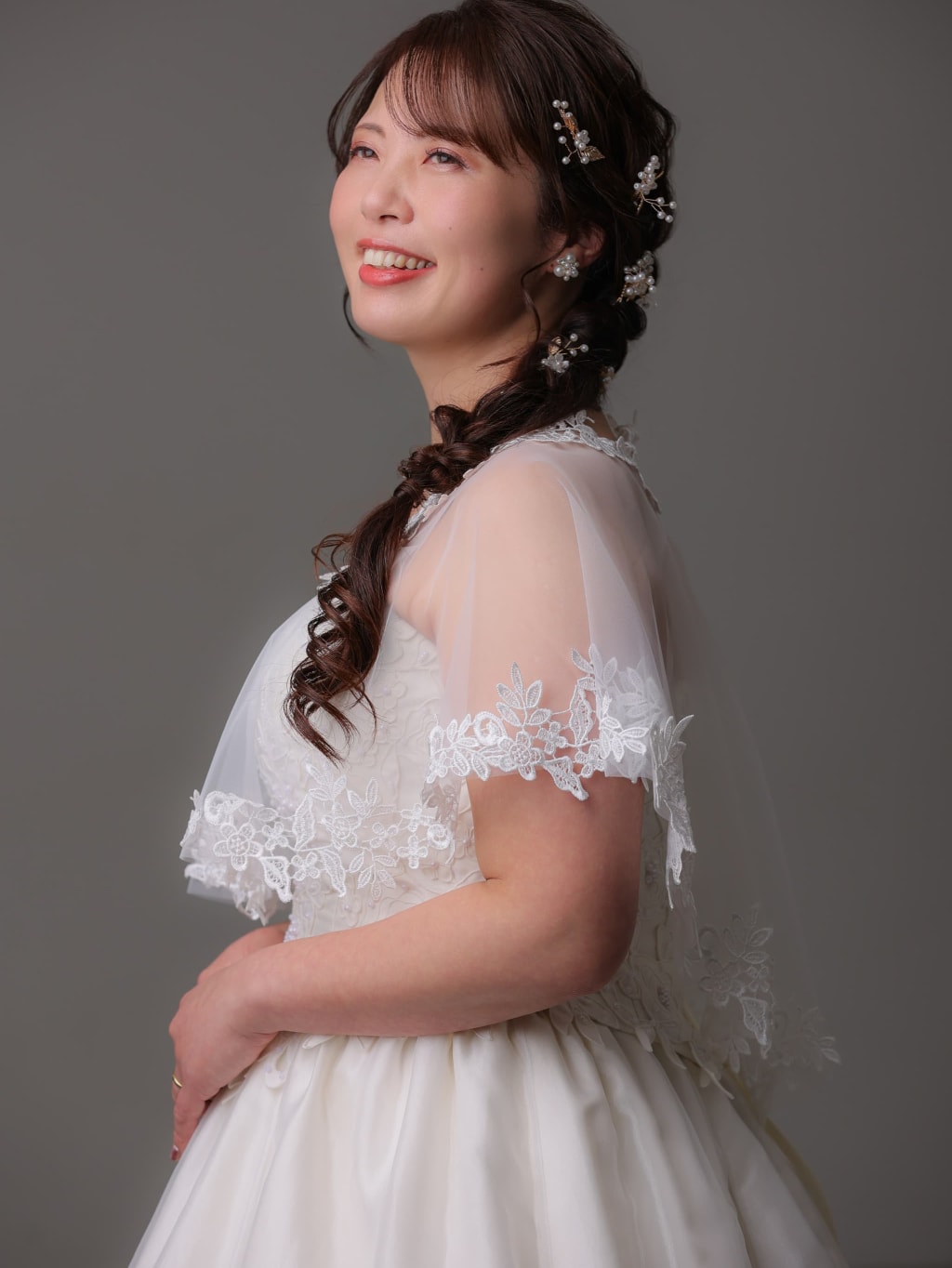 サイドあみおろし | デコルテフォトグラフィー | 前撮り・フォトウェディング