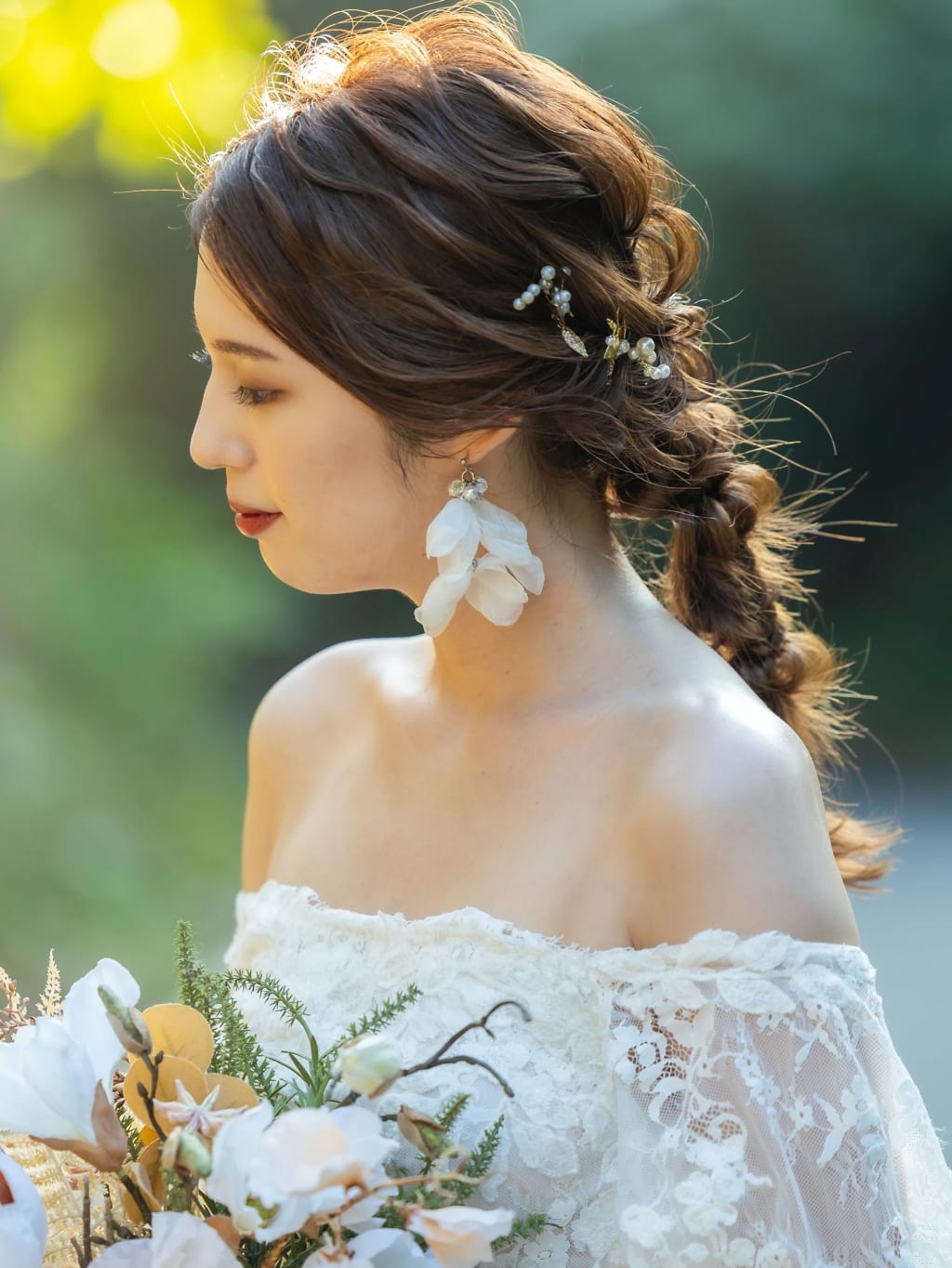 ふわふわおみおろし | デコルテフォトグラフィー | 前撮り・フォトウェディング