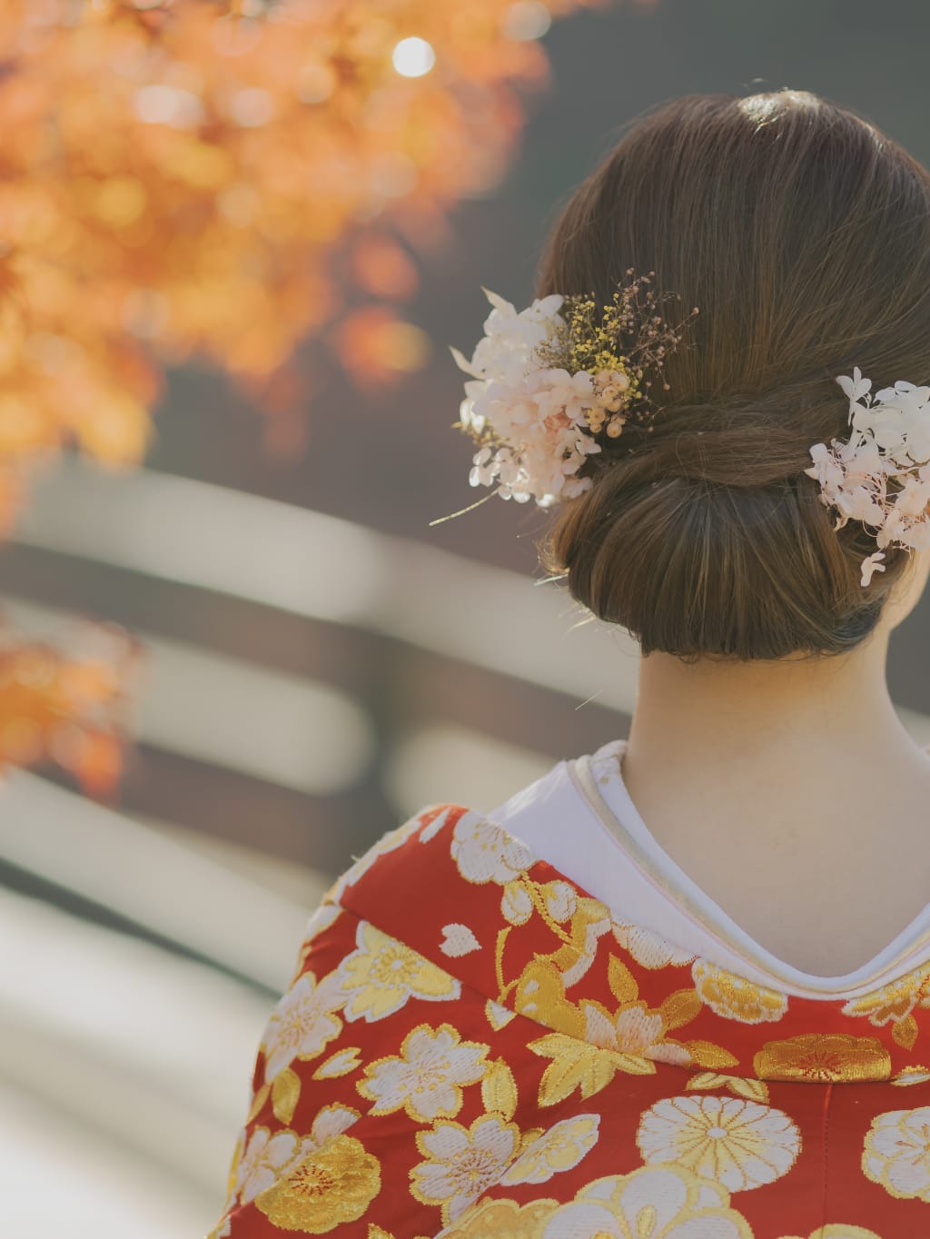 和装ヘアスタイル | デコルテフォトグラフィー | 前撮り・フォトウェディング