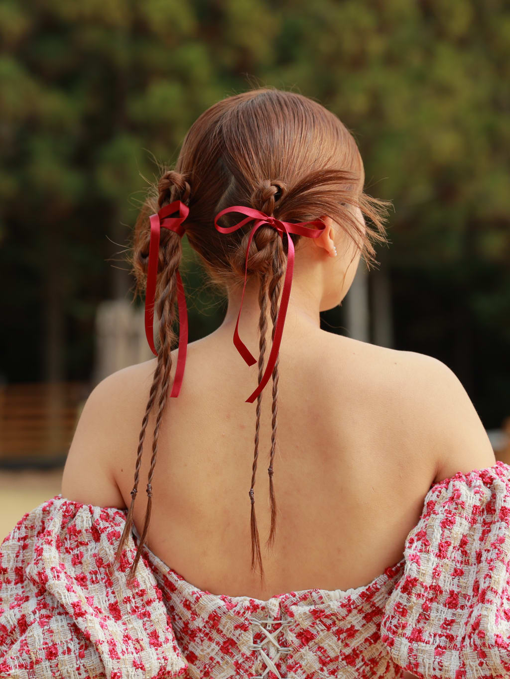 カチモリツインヘアスタイル | デコルテフォトグラフィー | 前撮り・フォトウェディング