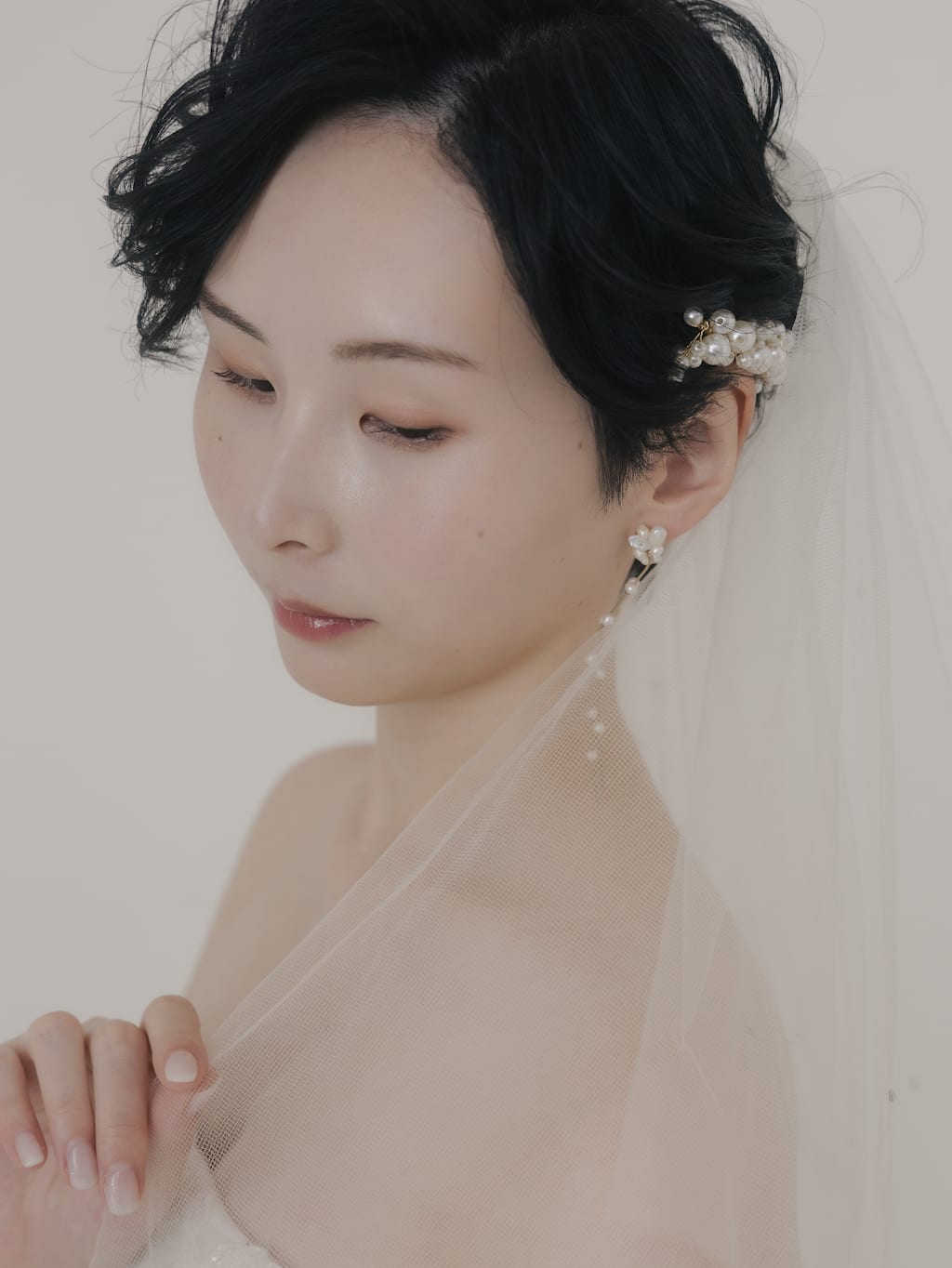 ショートヘアアレンジ | デコルテフォトグラフィー | 前撮り・フォトウェディング