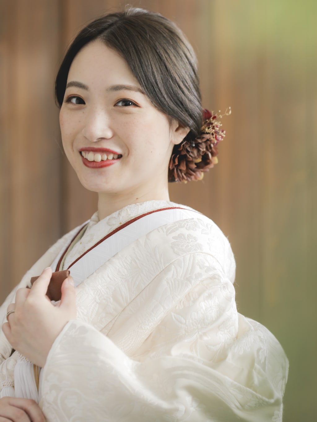 和装ヘアスタイル | デコルテフォトグラフィー | 前撮り・フォトウェディング