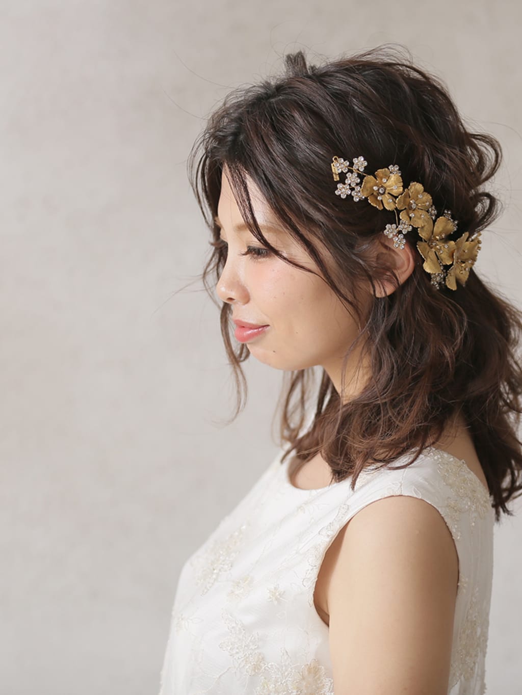洋装ヘアスタイル | デコルテフォトグラフィー | 前撮り・フォトウェディング