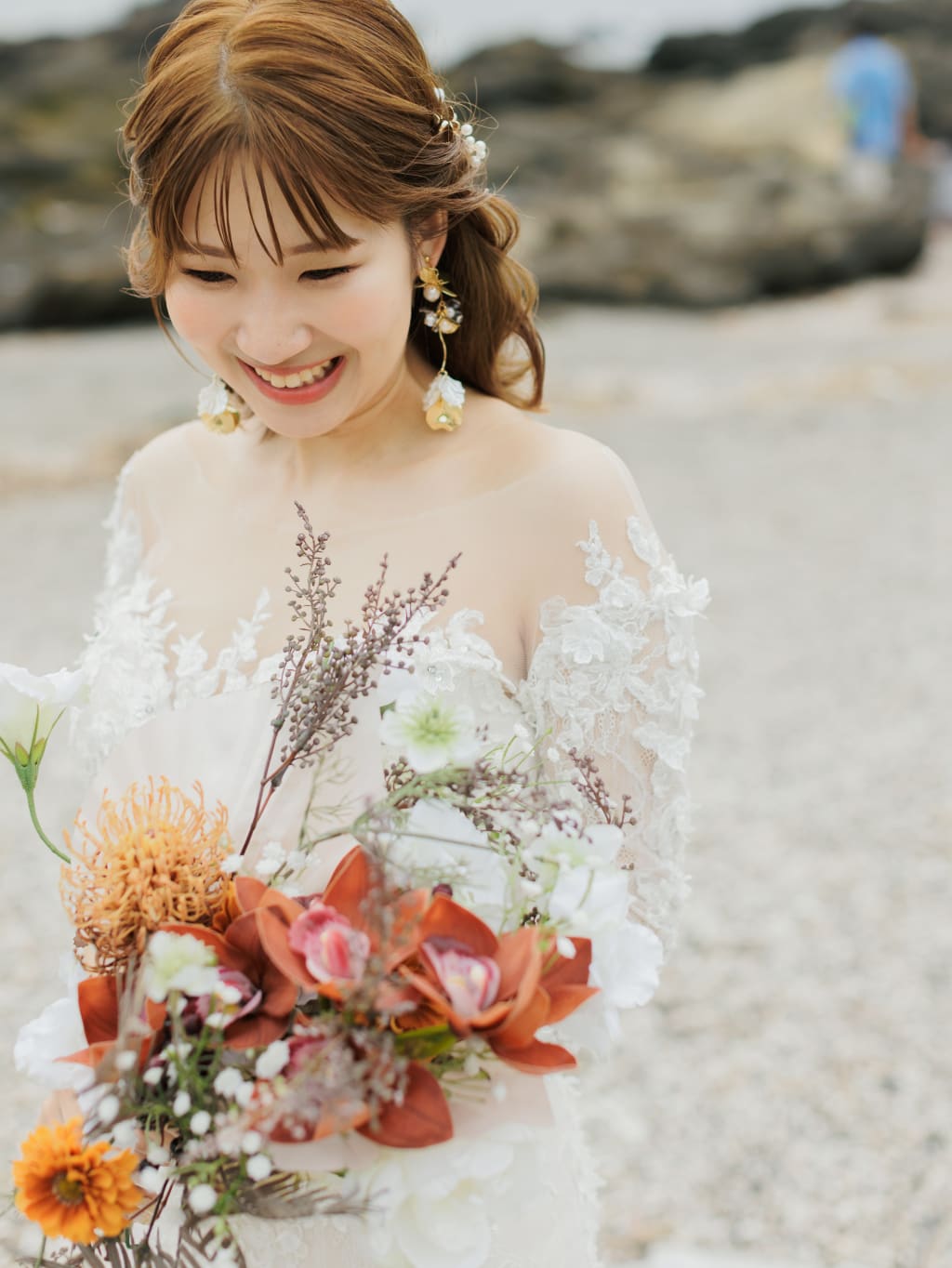 ハーフアップ | デコルテフォトグラフィー | 前撮り・フォトウェディング