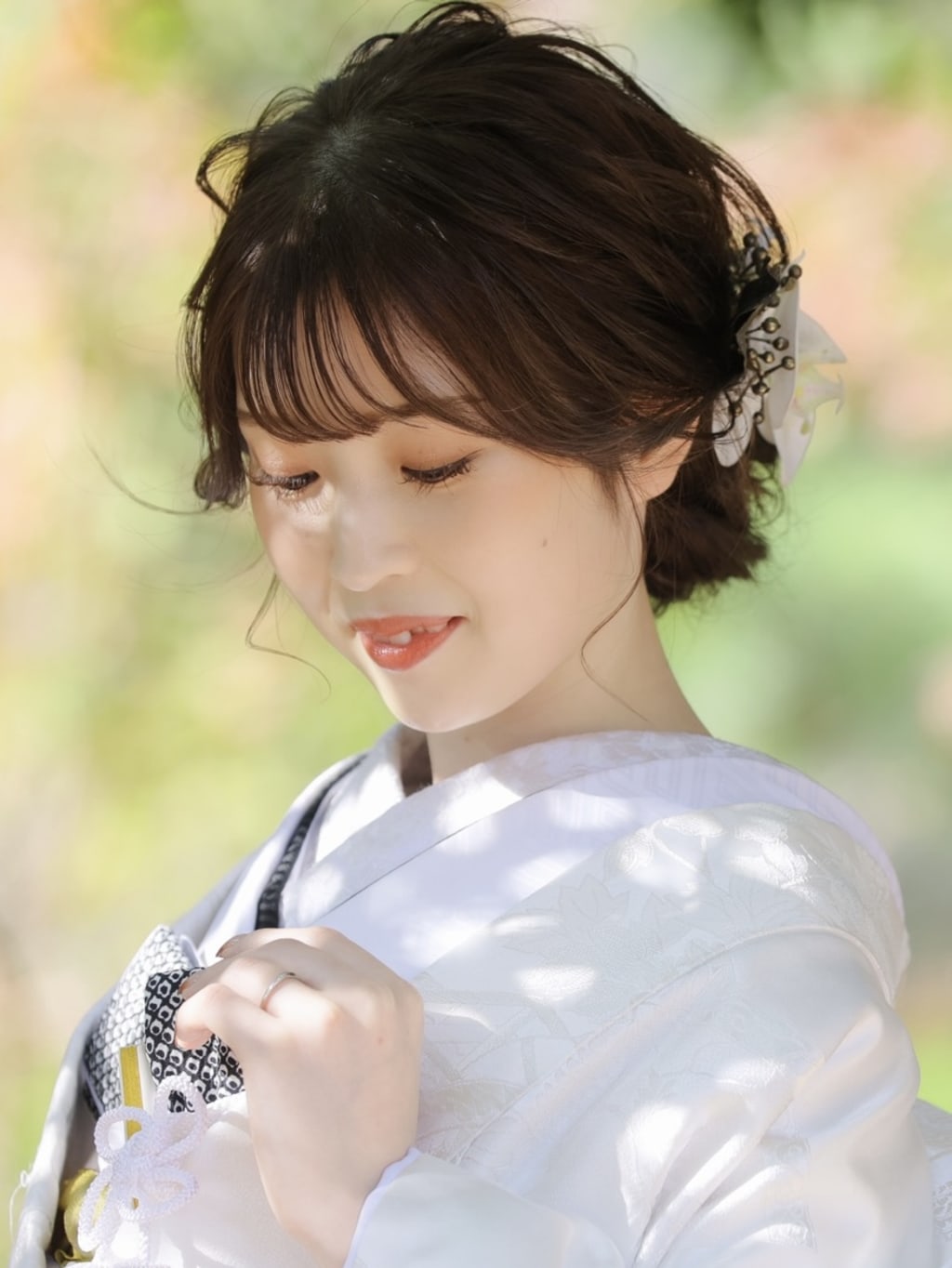 和装ヘアスタイル | デコルテフォトグラフィー | 前撮り・フォトウェディング