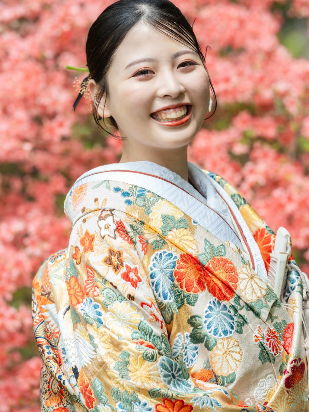 和装ヘアスタイル | デコルテフォトグラフィー | 前撮り・フォトウェディング