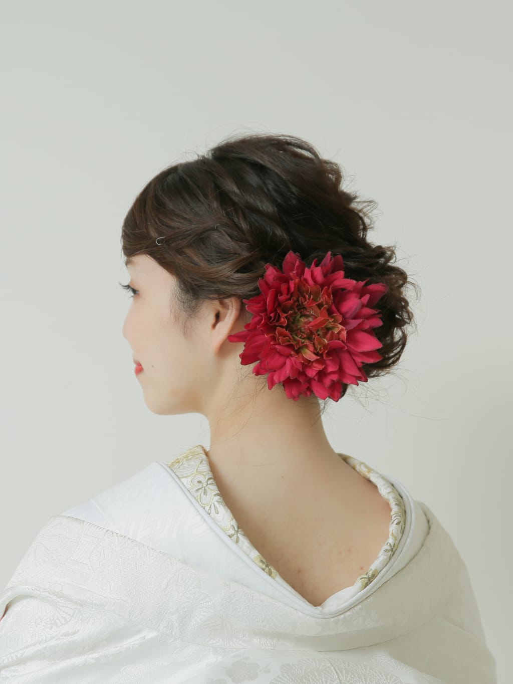 和装ヘアスタイル | デコルテフォトグラフィー | 前撮り・フォトウェディング