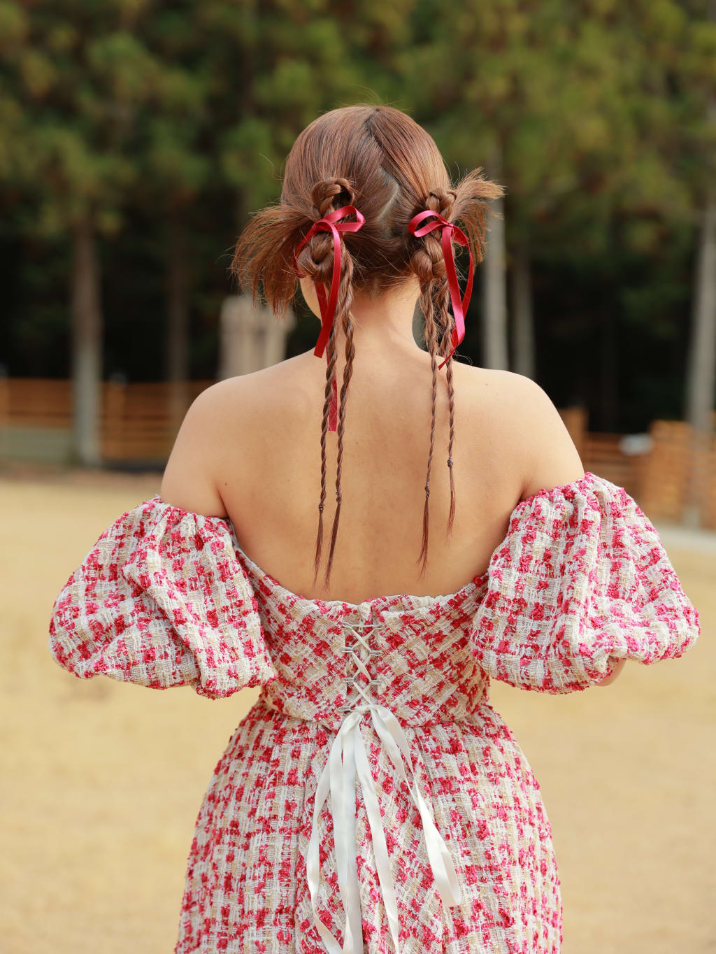 カチモリツインヘアスタイル | デコルテフォトグラフィー | 前撮り・フォトウェディング