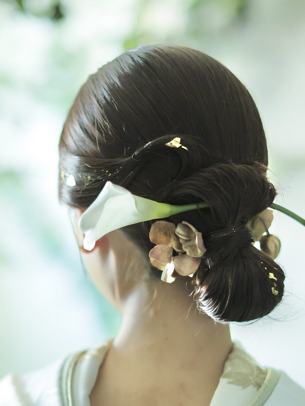 タイトリボンシニヨン | デコルテフォトグラフィー | 前撮り・フォトウェディング