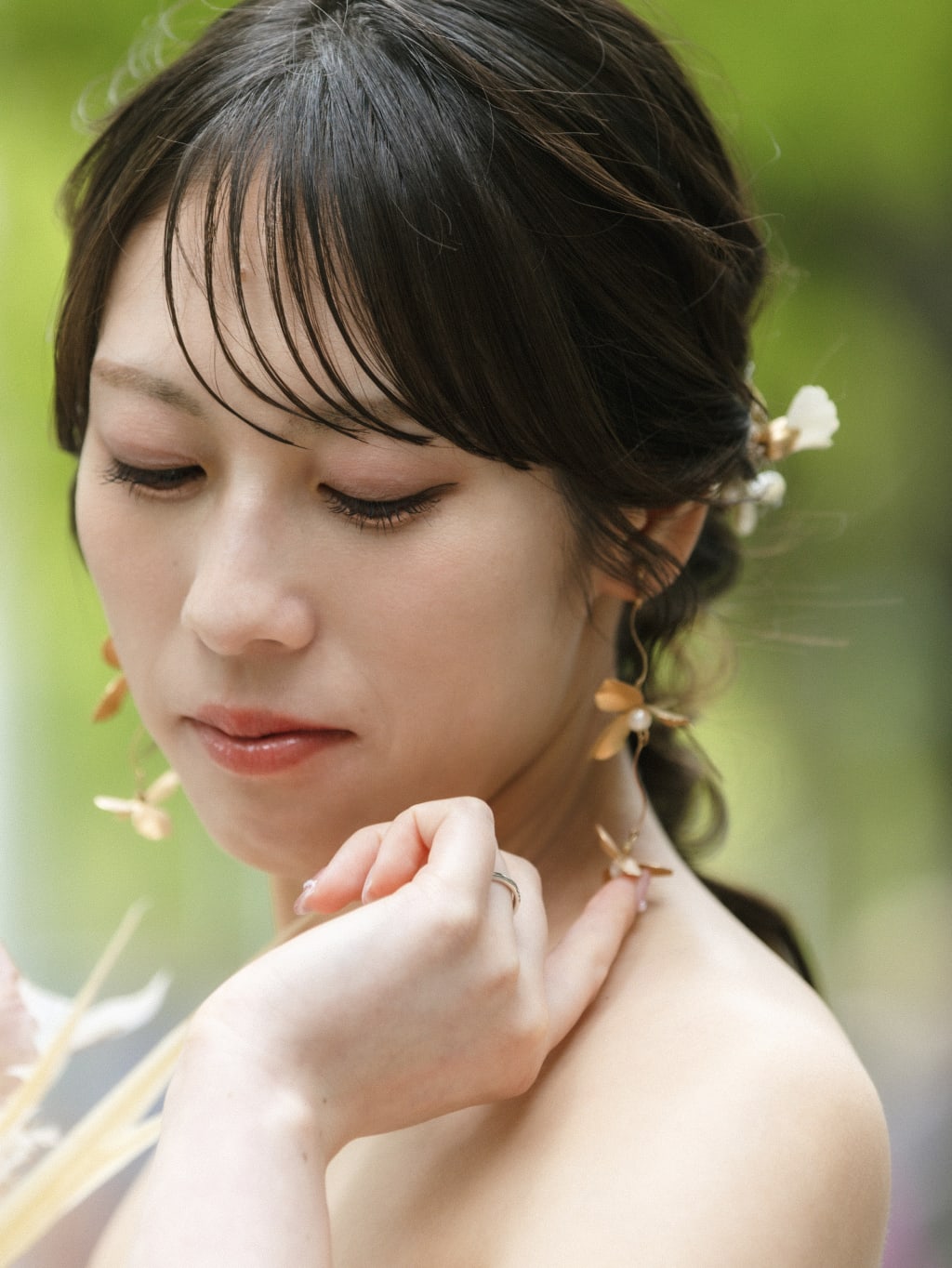 ゆるふわ編みおろし | デコルテフォトグラフィー | 前撮り・フォトウェディング