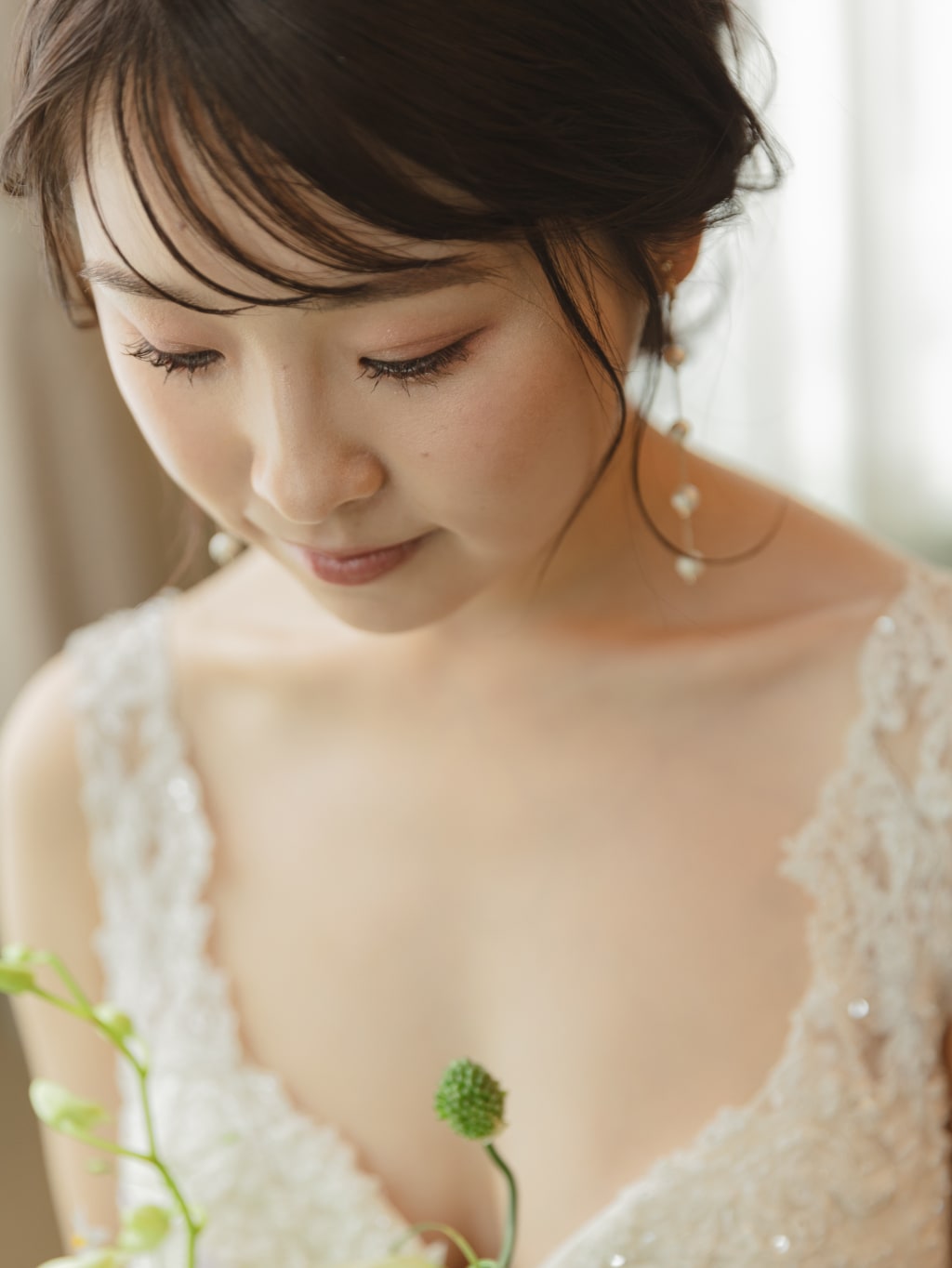 三つ編みあみおろし･:*+. | デコルテフォトグラフィー | 前撮り・フォトウェディング