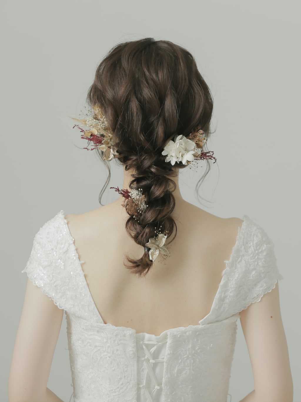 洋装ヘアスタイル | デコルテフォトグラフィー | 前撮り・フォトウェディング