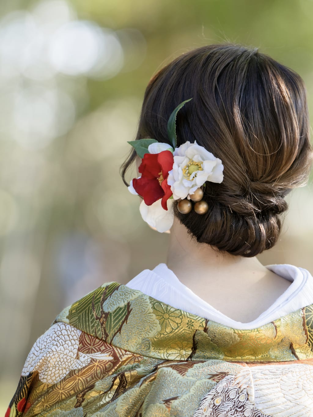 和装ヘアスタイル | デコルテフォトグラフィー | 前撮り・フォトウェディング