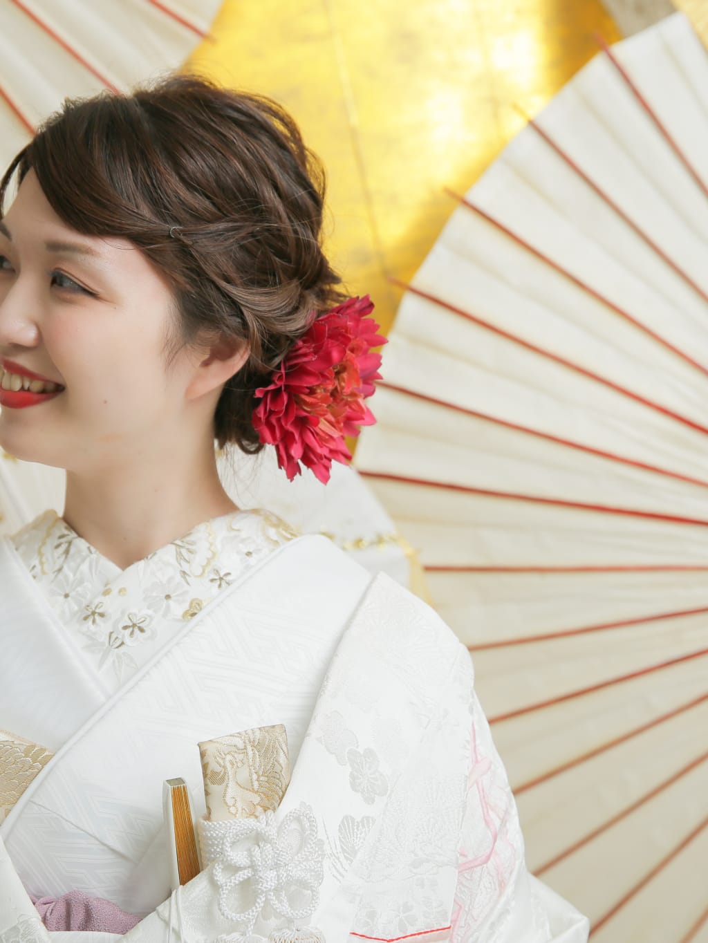 和装ヘアスタイル | デコルテフォトグラフィー | 前撮り・フォトウェディング