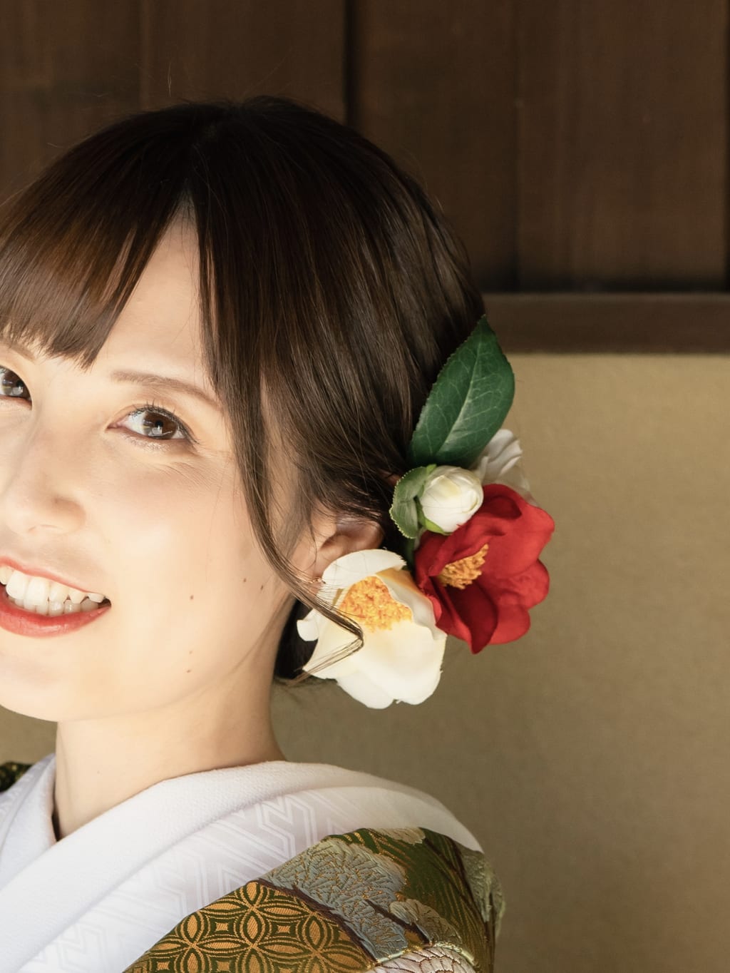 和装ヘアスタイル | デコルテフォトグラフィー | 前撮り・フォトウェディング