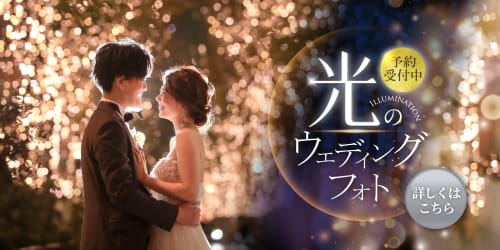 冬だけのイルミネーション！フォトウェディングの予約はこちらから