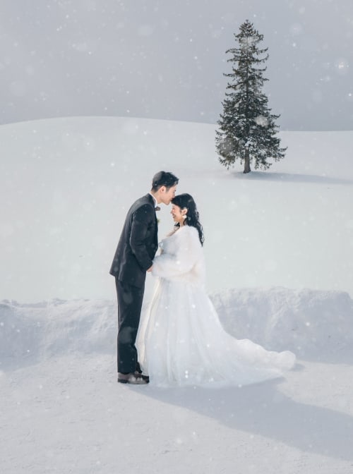 フォトウェディング・前撮り・結婚写真の専門スタジオ 【スタジオソラ 美瑛店】雪