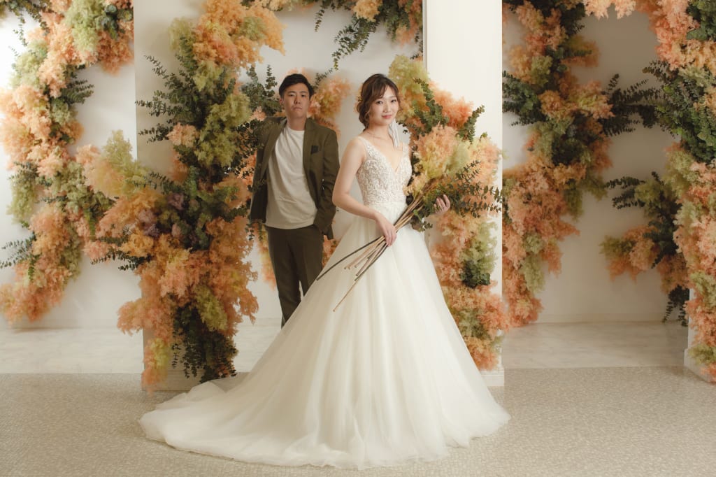 神戸で花ひらくフラワーフォトウェディング