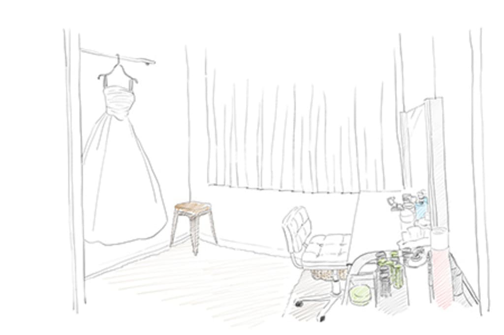 結婚写真専門店、スタジオTVBだからこそできるフィッティング&メイクルーム