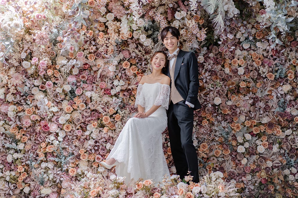 東京・立川で花ひらくフラワーフォトウェディング