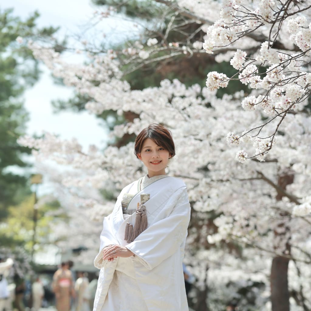 桜 × 白無垢春の柔らかコーディネート♪♪