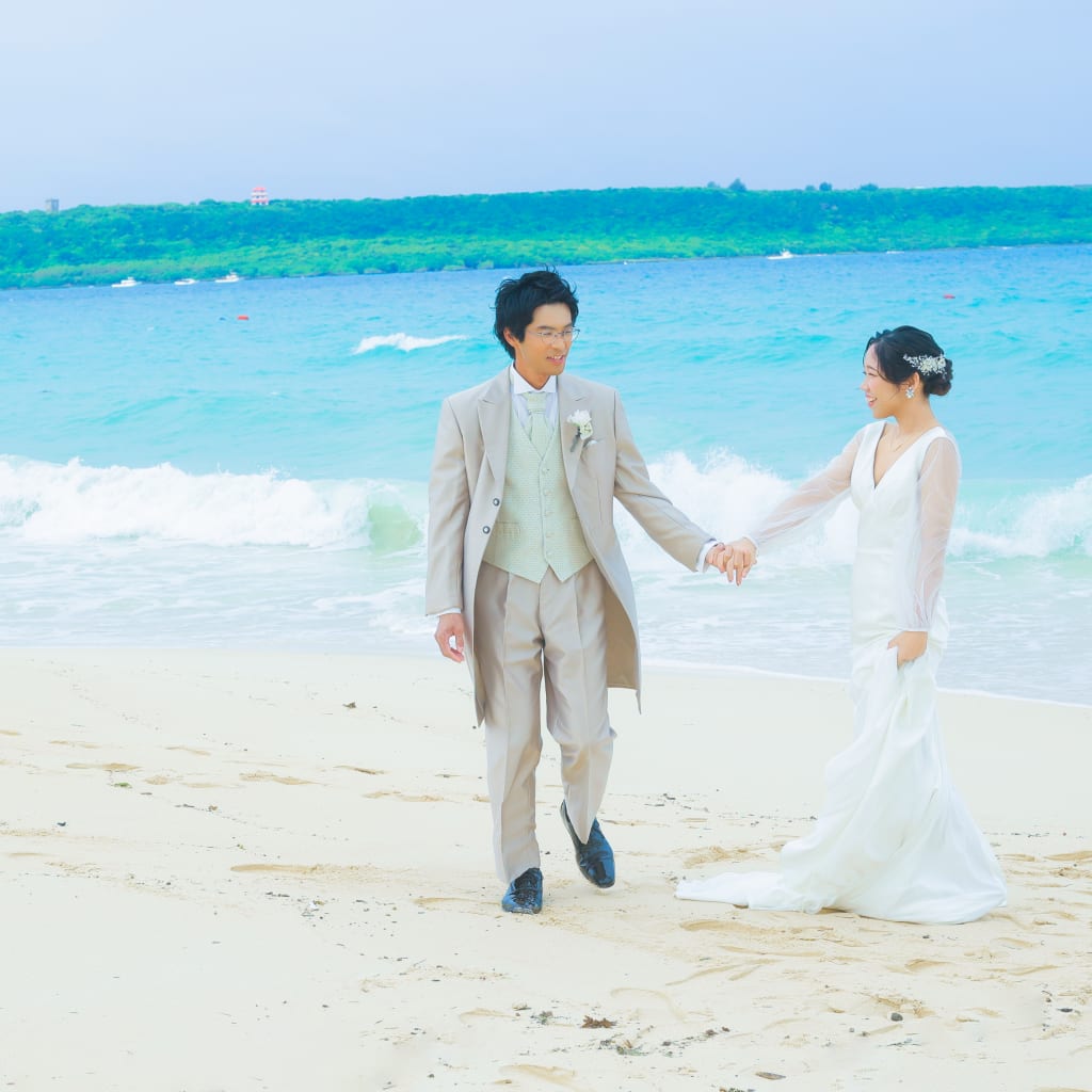 宮古島で叶える風と海のウェディングフォトセッション