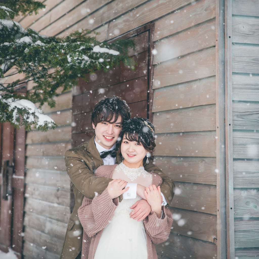 真っ白な雪に囲まれた特別なフォトプラン⛄️✨