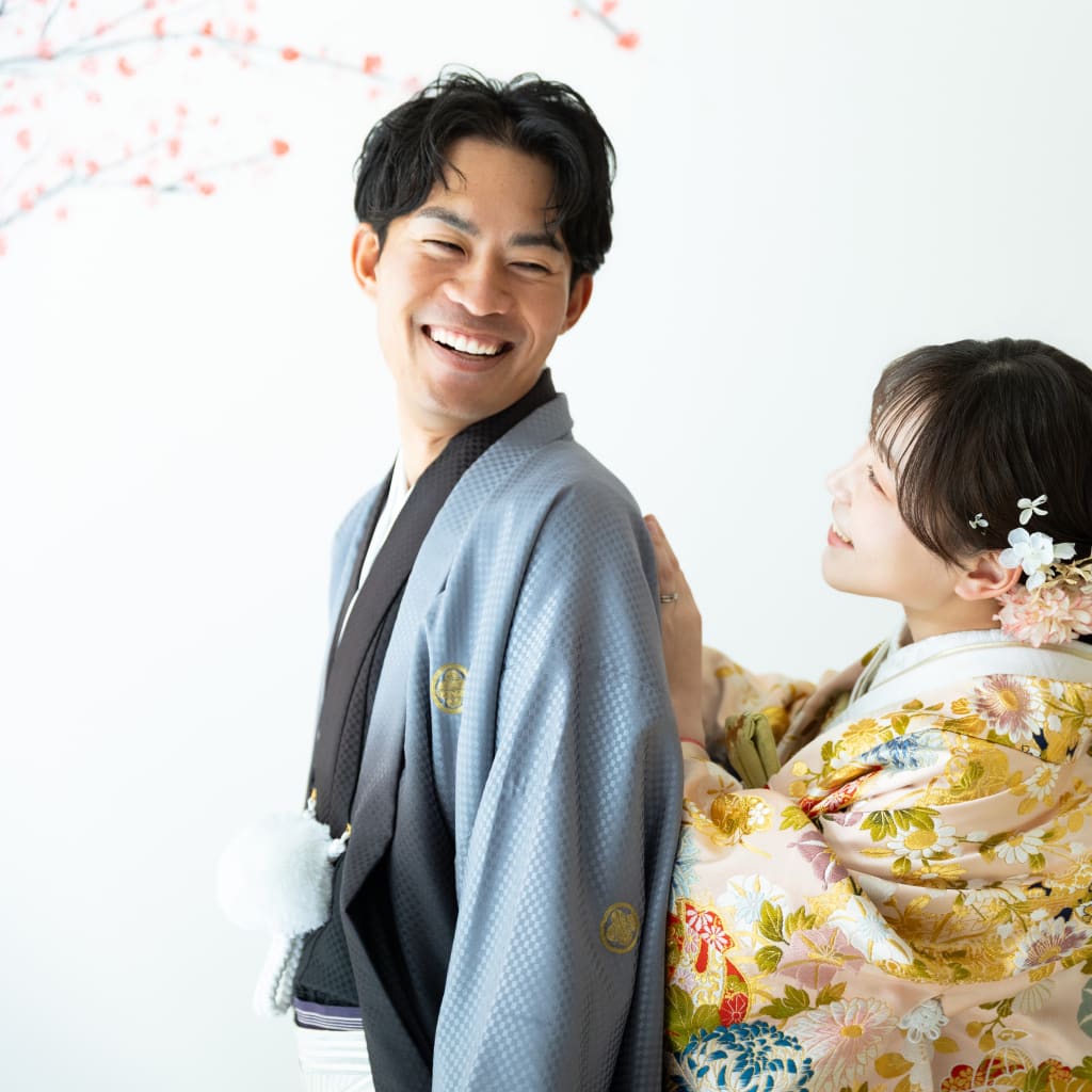 屋内庭園スタジオでの和装撮影をご紹介