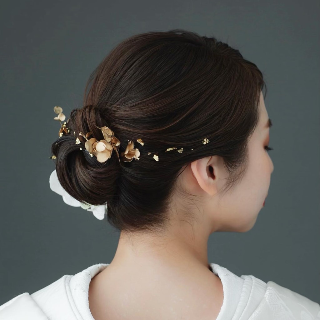 しっとりまとめ髪