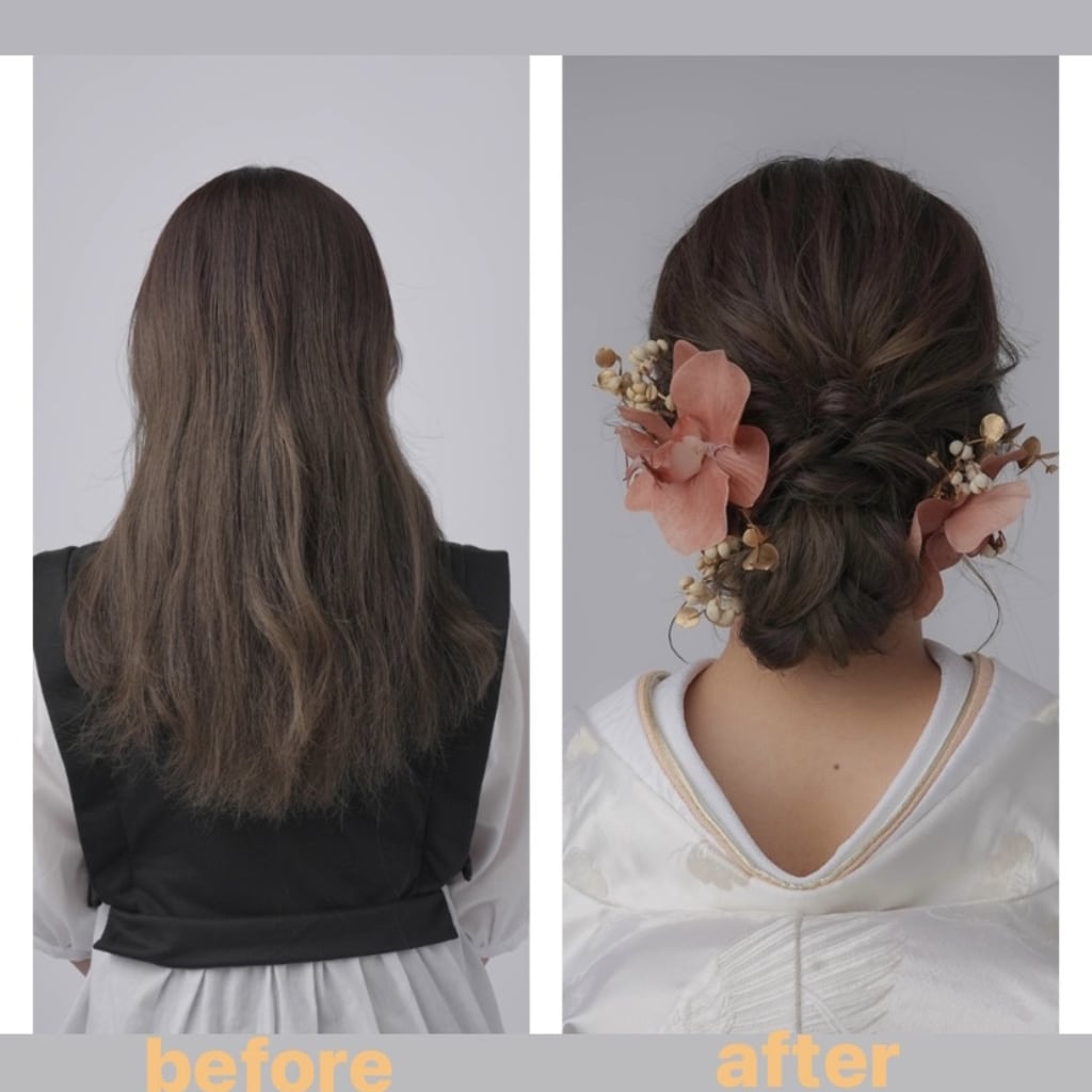 ロングヘアーでヘアースタイル悩んでいる新婦様必見！！アレンジ紹介第三弾！！