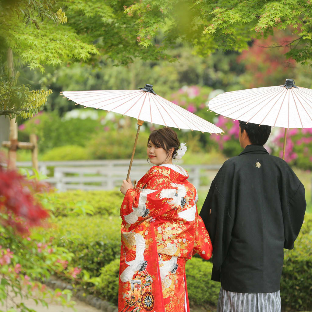 雨にも負けず！和装2着ロケ