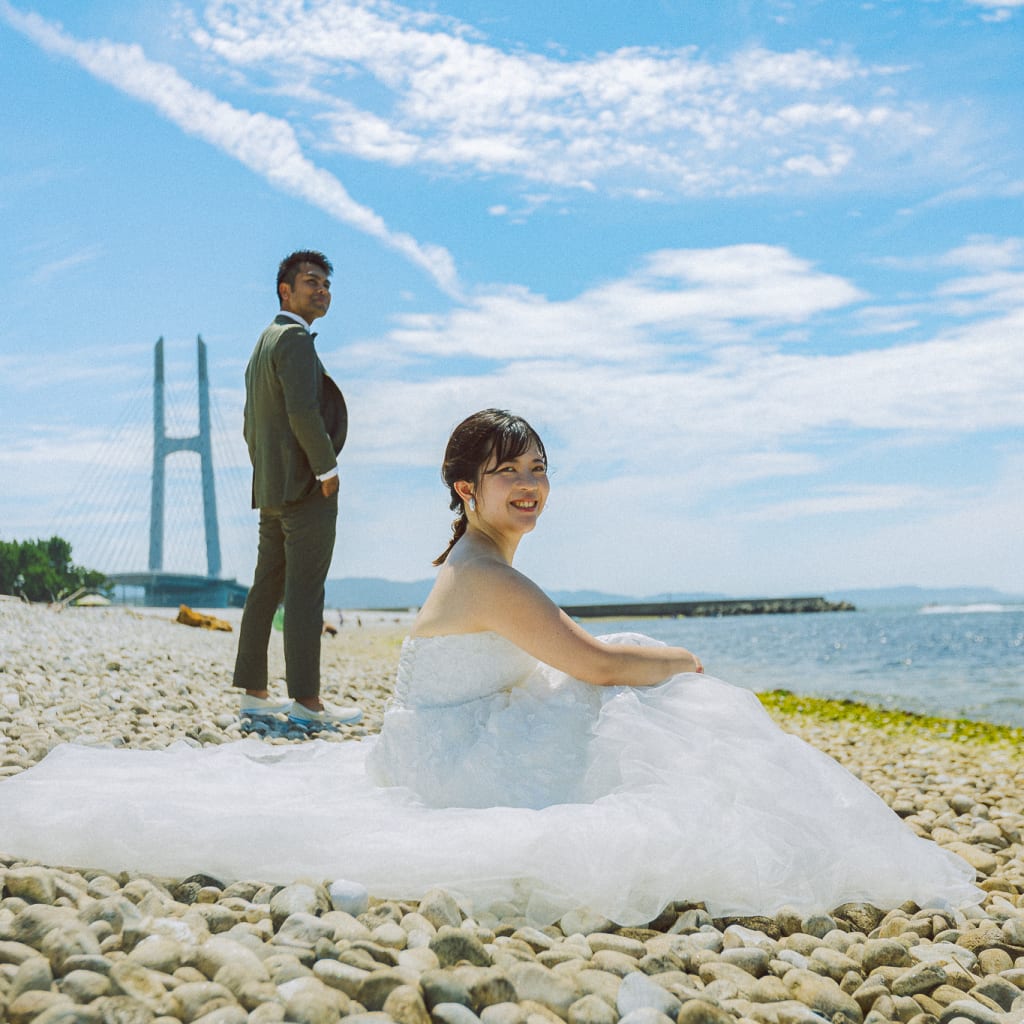 夏の海のロケーション_マーブルビーチ