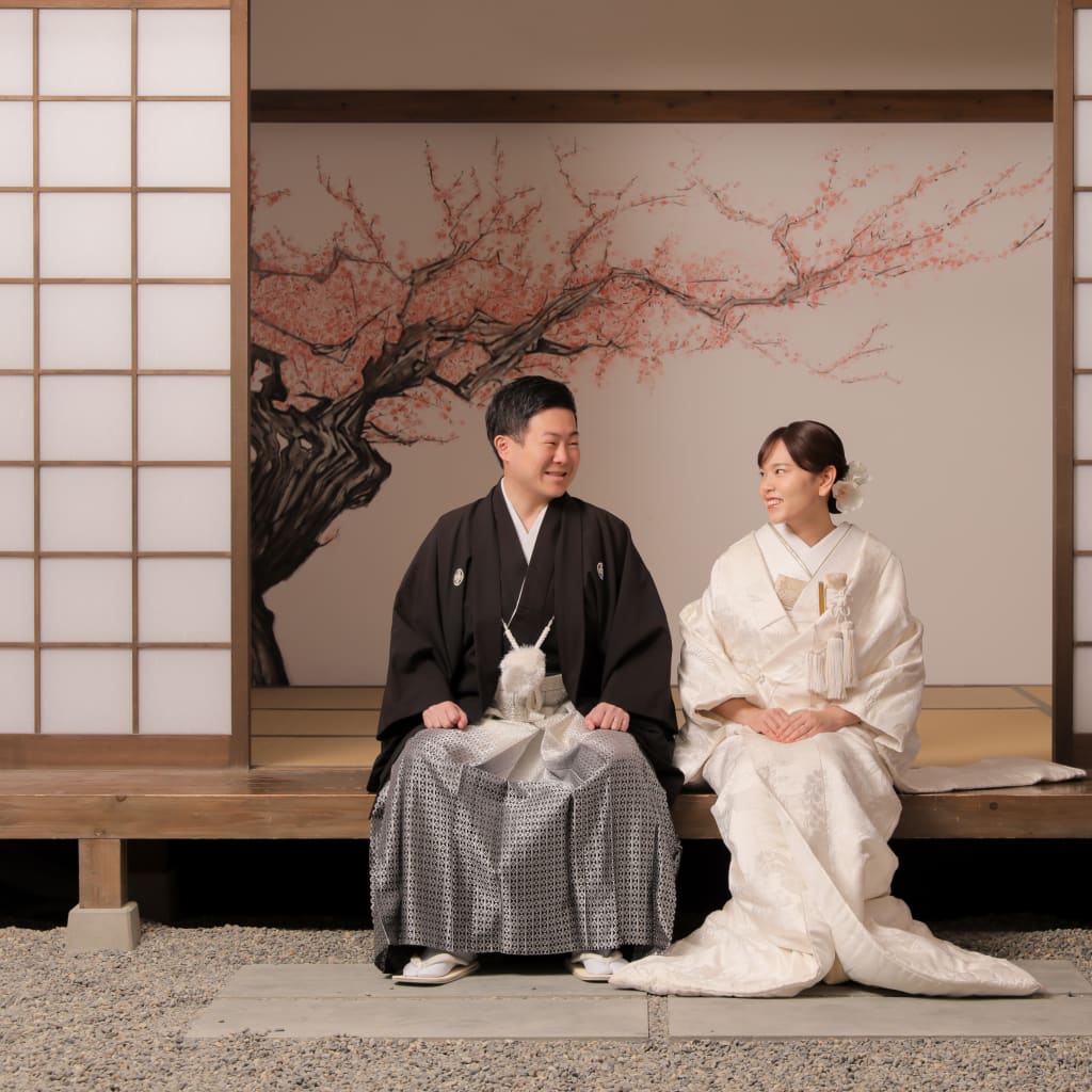 白無垢と和庭園スタジオ