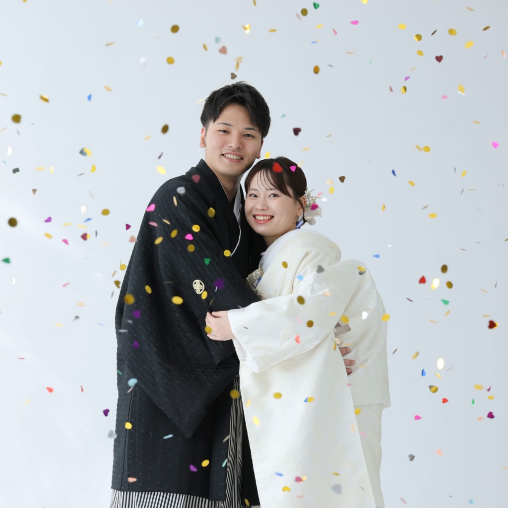 キラキラコンフェッティも！和装スタジオPLUS＋♡