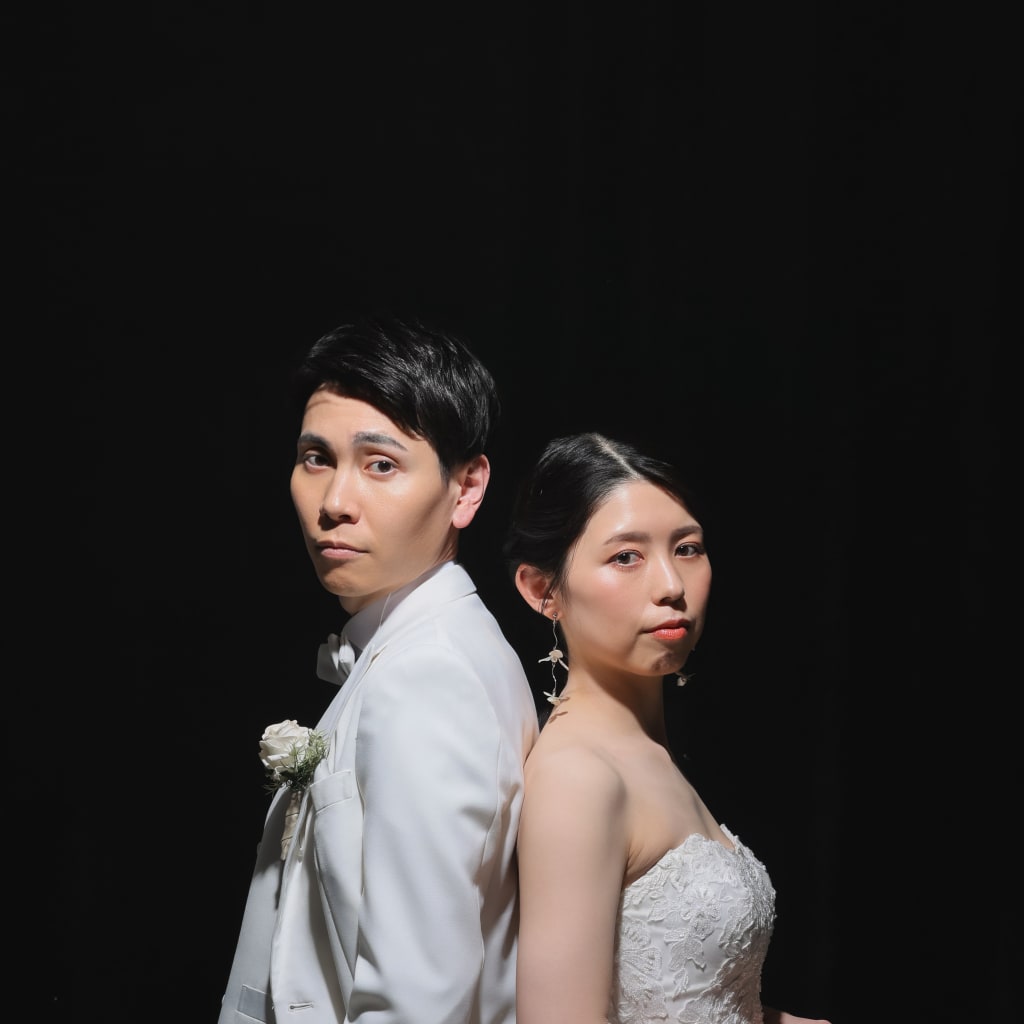 白黒背景で可愛く格好良く