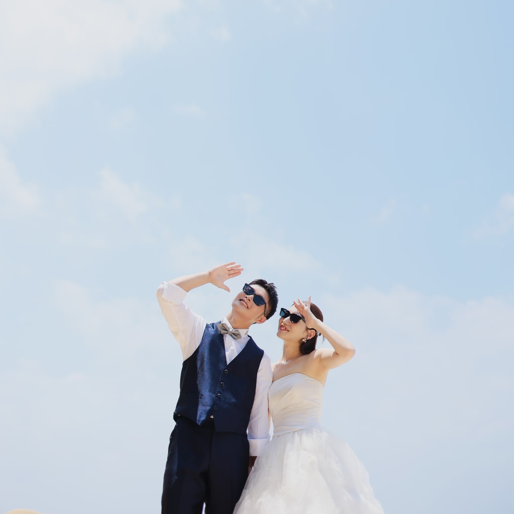 奈多海岸でのウエディング前撮り✨️
