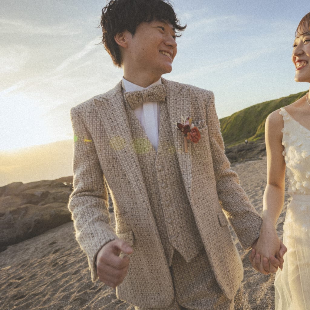 オレンジに輝く夕景の城ヶ島