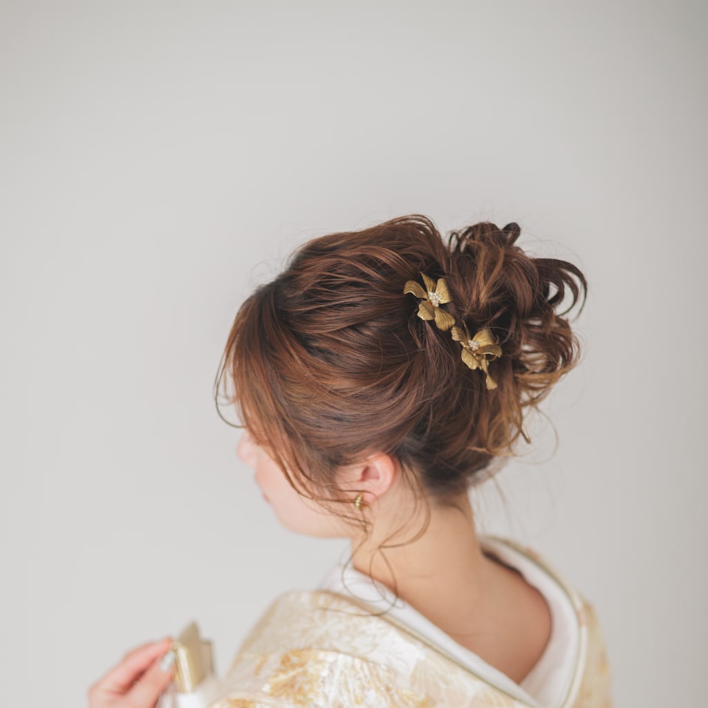 ゆるふわアップスタイル