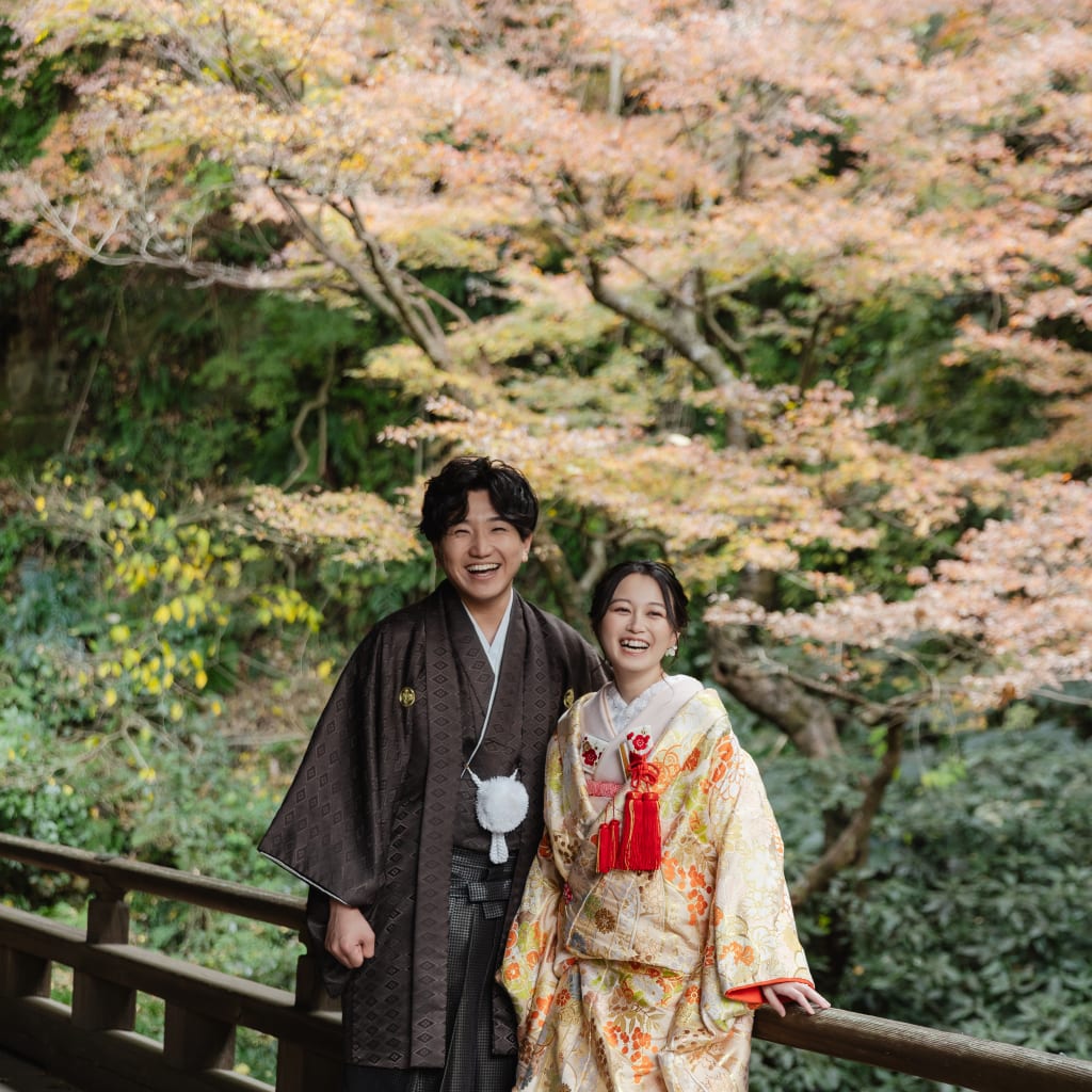 お寺で残すウェディングフォト