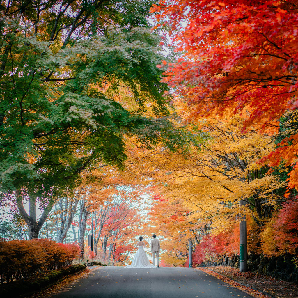 絶景！！！！！軽井沢だからこそ残せる紅葉ウエディングフォト