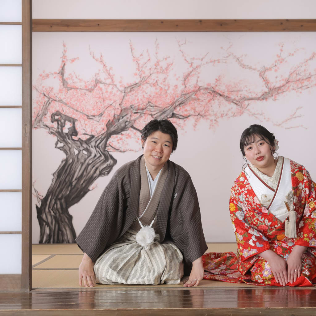 和装洋装をシンプルに残す