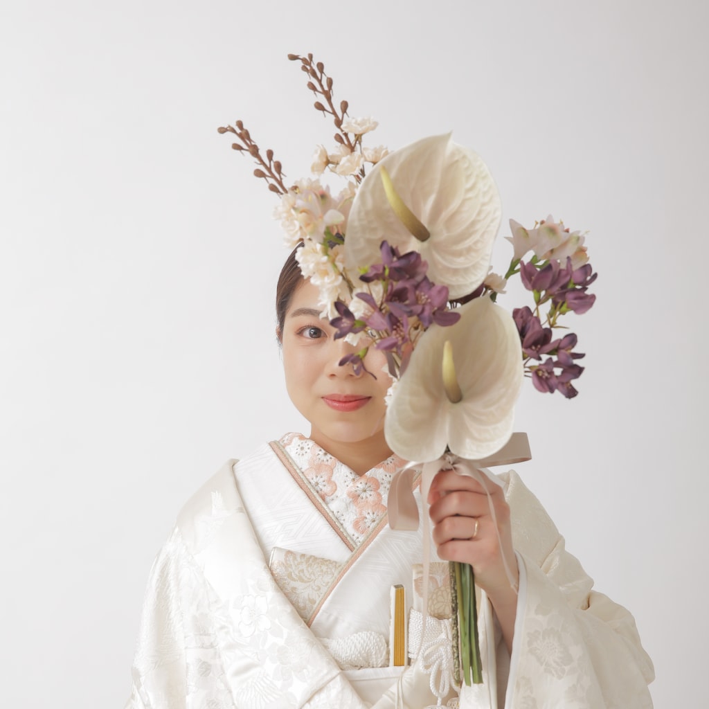 和装に合うブーケ